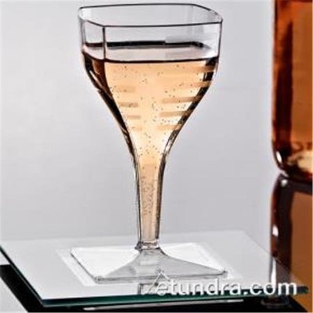 EMI YOSHI EMI Yoshi EMI-SWG2 Squares Mini Wine Glass 2 oz - Pack of 35407 - Clear EMI-SWG2